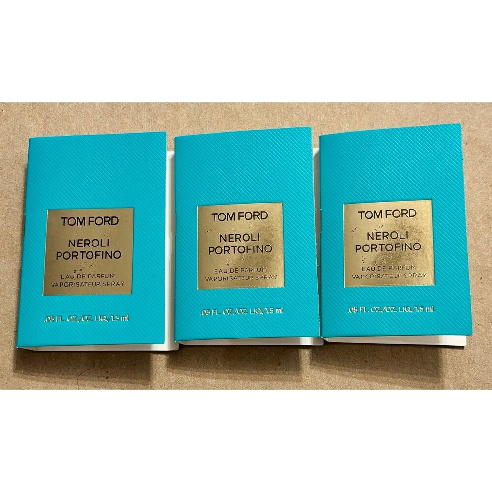 Tom Ford Neroli Portofino EDP Sample Lot of 3 x 1.5ml Deluxe Spray Vials New